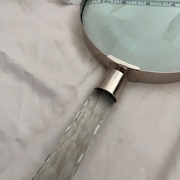 Large magnifying glass with crystal handle - Picture 5 of 8